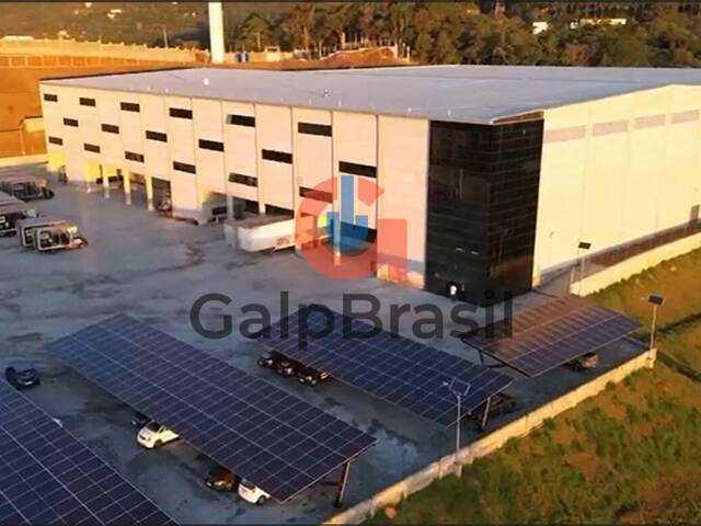 Vista aérea do imóvel industrial com potencial de expansão, 